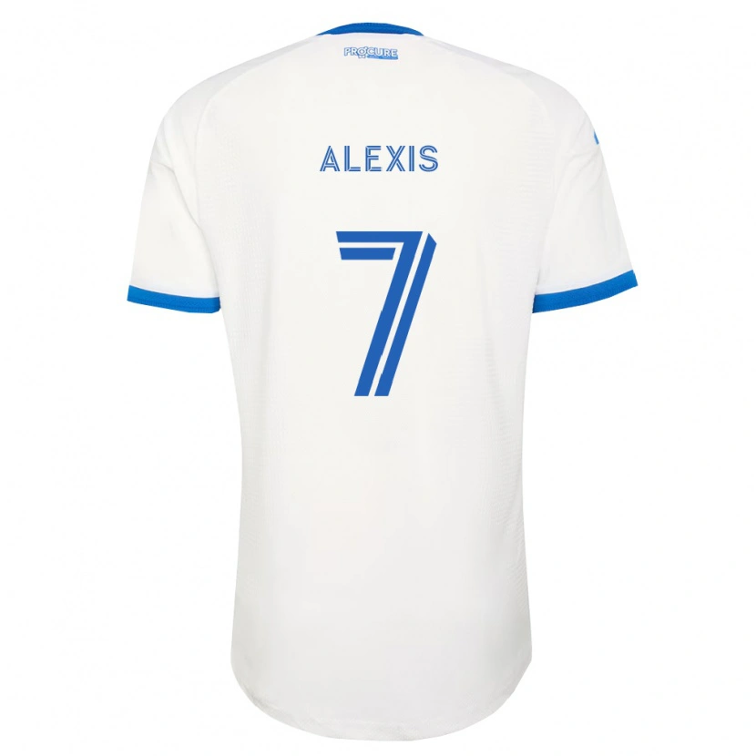 Danxen Mujer Camiseta John Alexis #7 Azul Cielo Blanco 2ª Equipación 2026/27 La Camisa