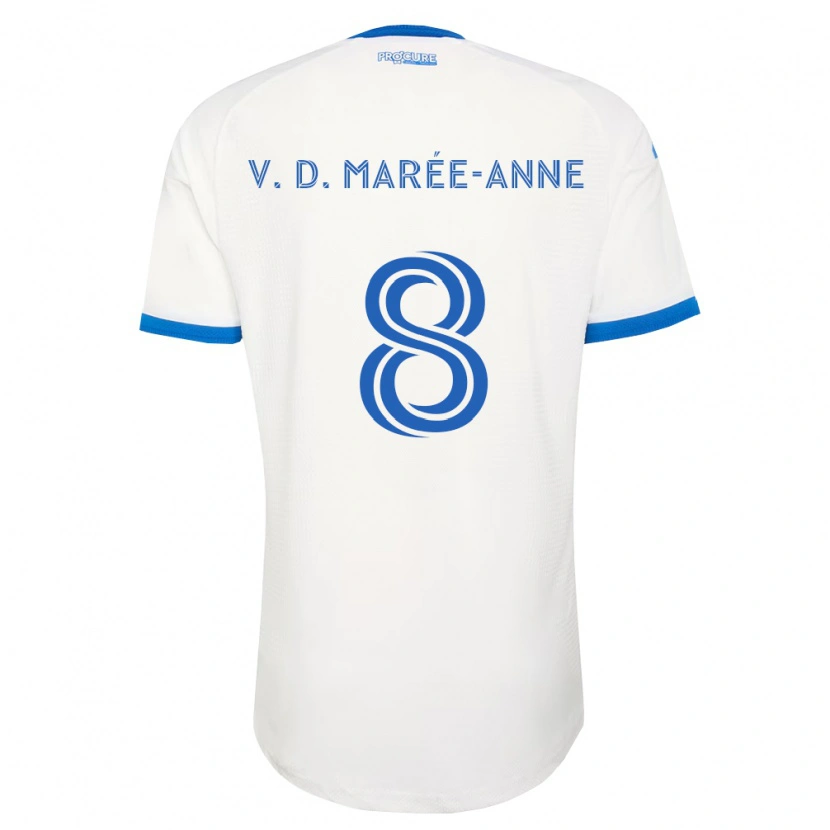 Danxen Mujer Camiseta Van Doesburg Marée-Anne #8 Azul Cielo Blanco 2ª Equipación 2026/27 La Camisa