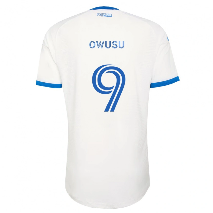 Danxen Mujer Camiseta Prince Owusu #9 Azul Cielo Blanco 2ª Equipación 2026/27 La Camisa