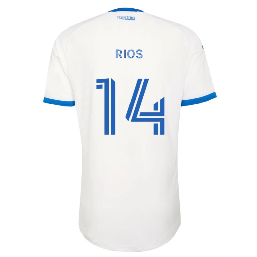 Danxen Mujer Camiseta Daniel Ríos #14 Azul Cielo Blanco 2ª Equipación 2026/27 La Camisa