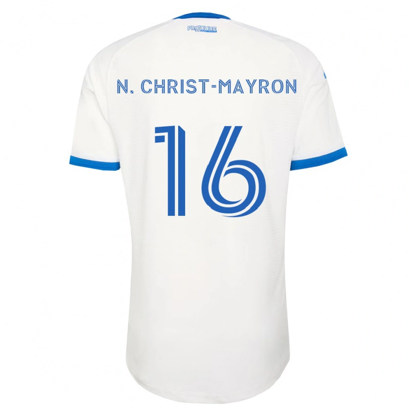 Danxen Mujer Camiseta Brou Aya N'ta Christ-Mayron #16 Azul Cielo Blanco 2ª Equipación 2026/27 La Camisa