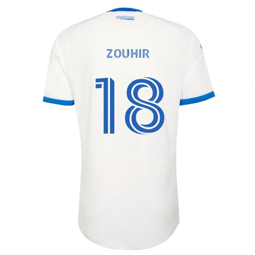 Danxen Mujer Camiseta Rida Zouhir #18 Azul Cielo Blanco 2ª Equipación 2026/27 La Camisa