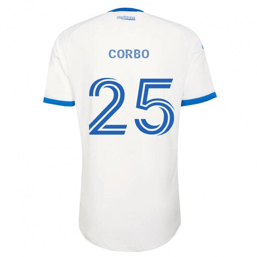 Danxen Mujer Camiseta Gabriele Corbo #25 Azul Cielo Blanco 2ª Equipación 2026/27 La Camisa