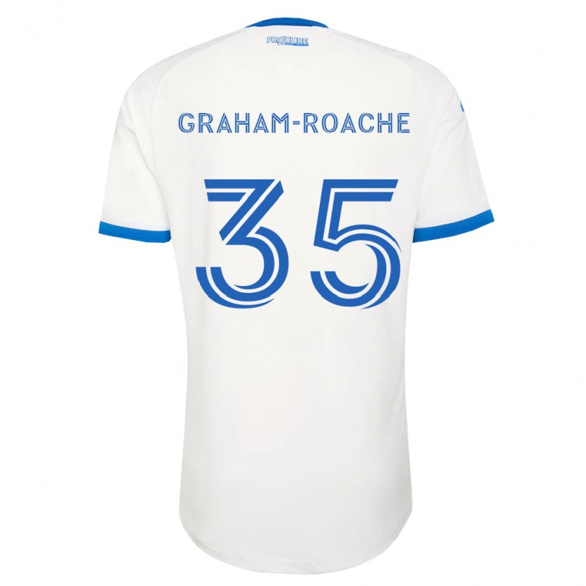 Danxen Mujer Camiseta Owen Graham-Roache #35 Azul Cielo Blanco 2ª Equipación 2026/27 La Camisa