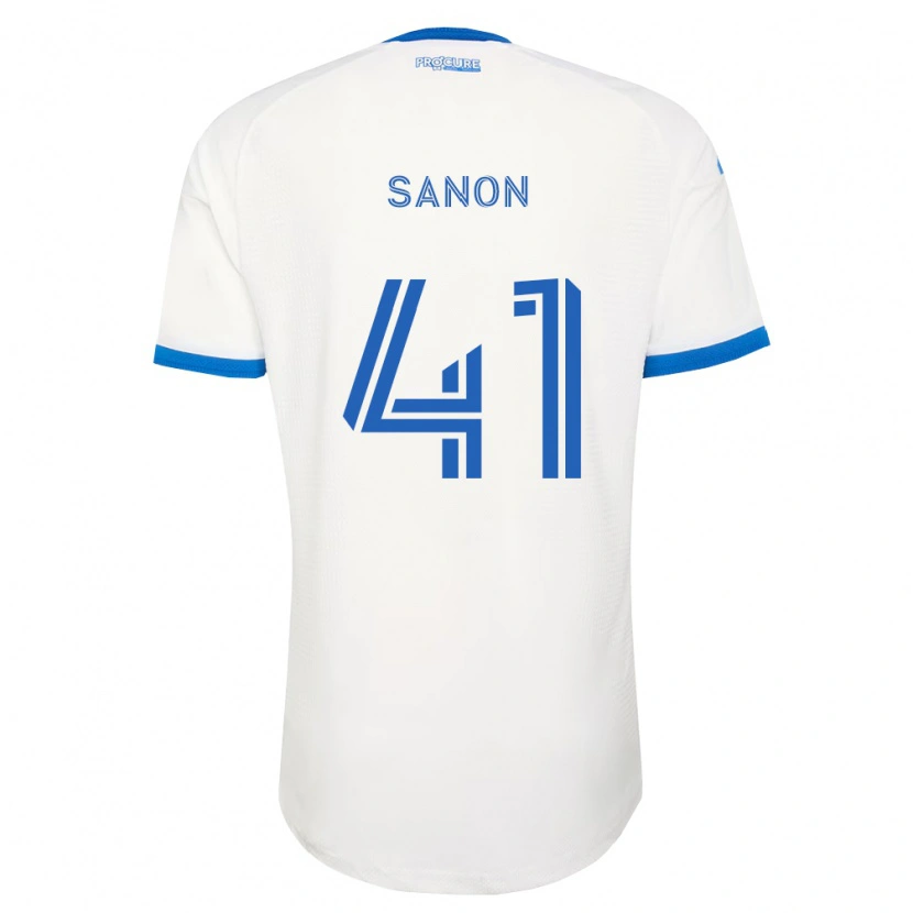 Danxen Mujer Camiseta Jérémy Sanon #41 Azul Cielo Blanco 2ª Equipación 2026/27 La Camisa