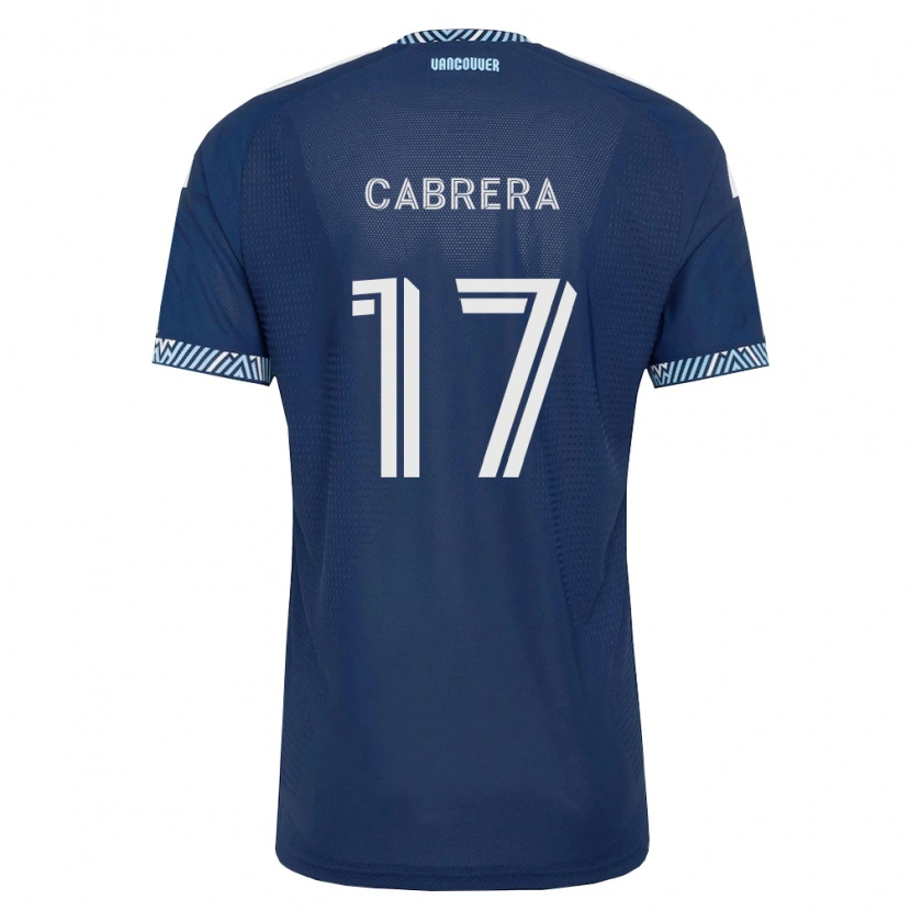 Danxen Mujer Camiseta Kenji Cabrera #17 Azul Profundo Blanco 2ª Equipación 2026/27 La Camisa