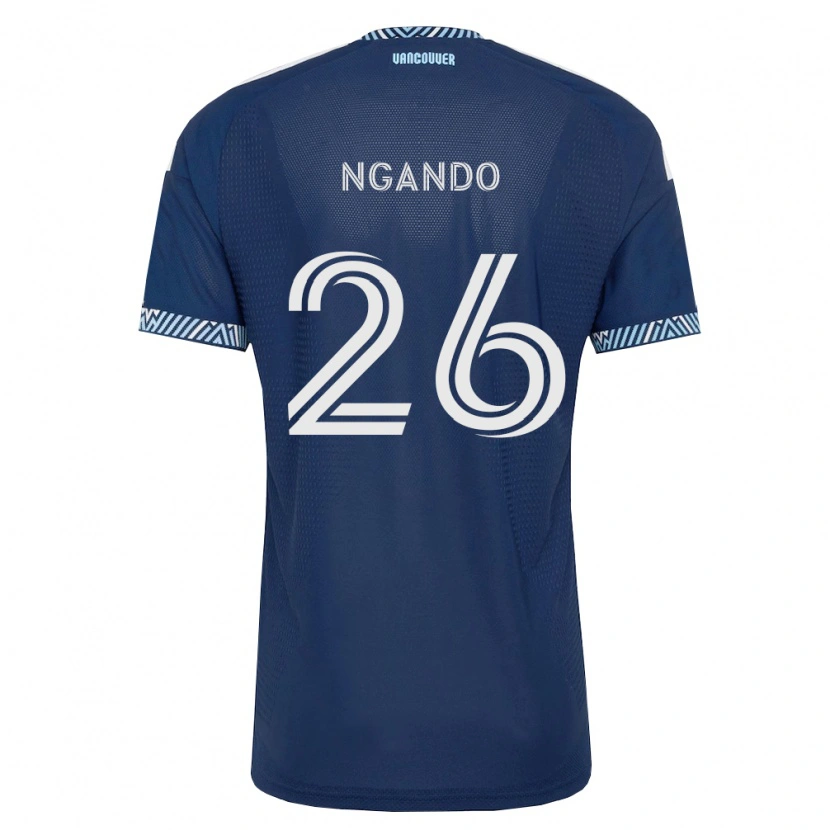 Danxen Mujer Camiseta J.c. Ngando #26 Azul Profundo Blanco 2ª Equipación 2026/27 La Camisa