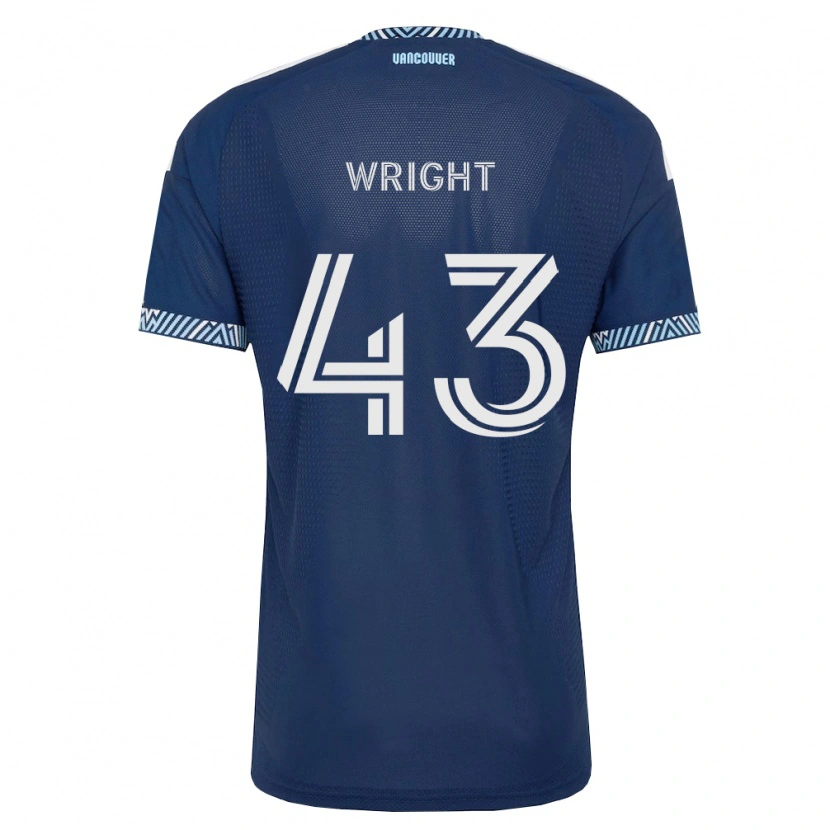 Danxen Mujer Camiseta Trevor Wright #43 Azul Profundo Blanco 2ª Equipación 2026/27 La Camisa