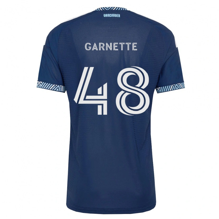 Danxen Mujer Camiseta Micaah Garnette #48 Azul Profundo Blanco 2ª Equipación 2026/27 La Camisa