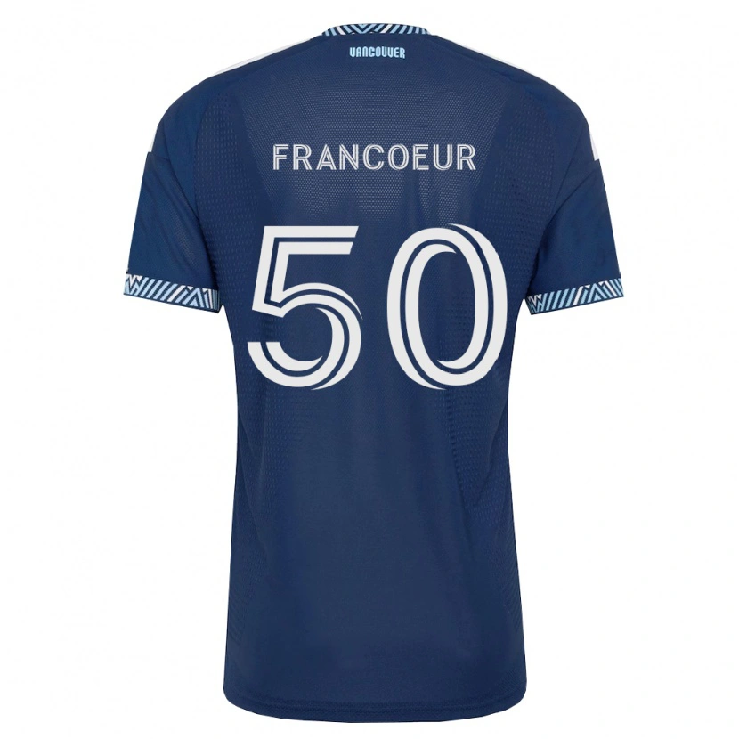 Danxen Mujer Camiseta Isaac Francoeur #50 Azul Profundo Blanco 2ª Equipación 2026/27 La Camisa