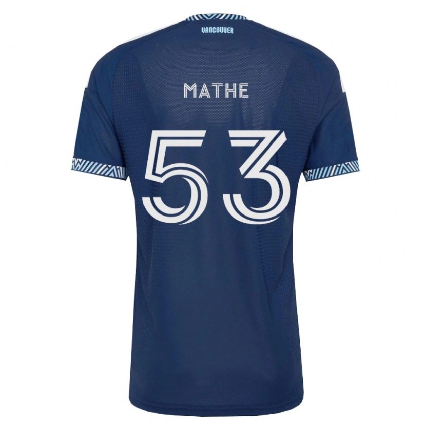 Danxen Mujer Camiseta Immanuel Mathe #53 Azul Profundo Blanco 2ª Equipación 2026/27 La Camisa
