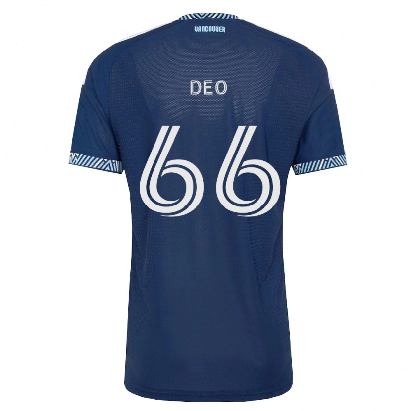 Danxen Mujer Camiseta Sahil Deo #66 Azul Profundo Blanco 2ª Equipación 2026/27 La Camisa