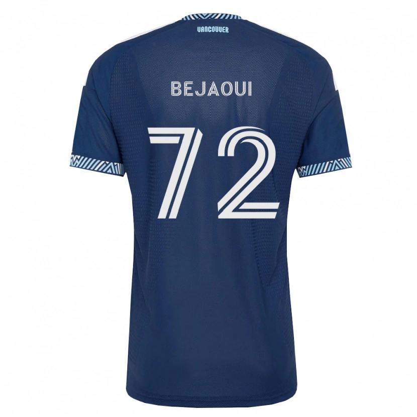 Danxen Mujer Camiseta Aiden Bejaoui #72 Azul Profundo Blanco 2ª Equipación 2026/27 La Camisa