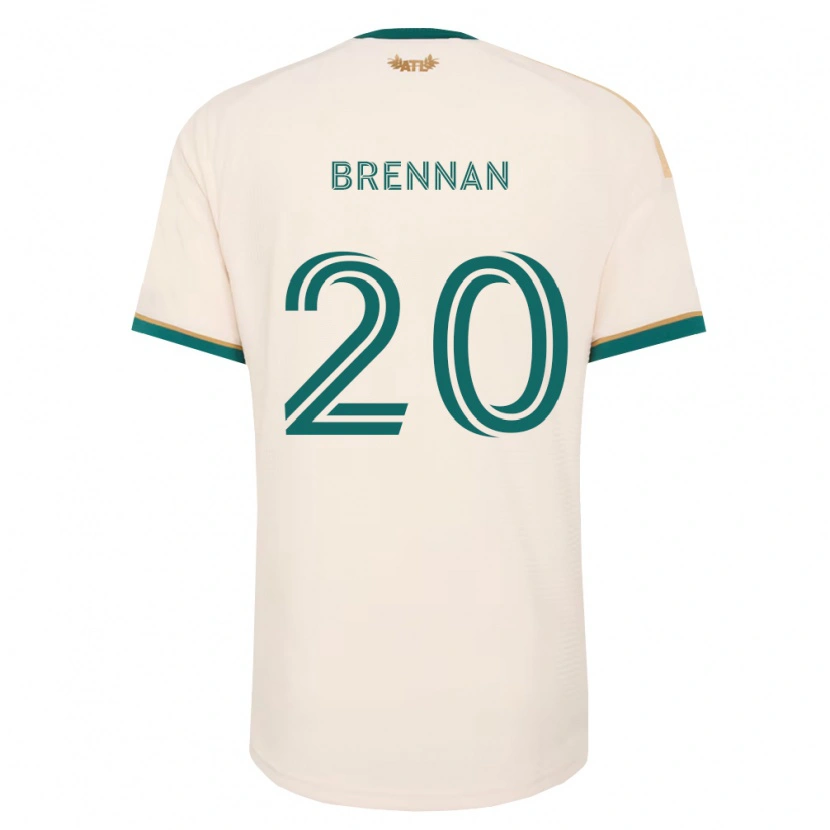 Danxen Mujer Camiseta Luke Brennan #20 Verde Champán 2ª Equipación 2026/27 La Camisa