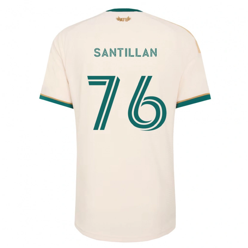 Danxen Mujer Camiseta Noe Santillan #76 Verde Champán 2ª Equipación 2026/27 La Camisa