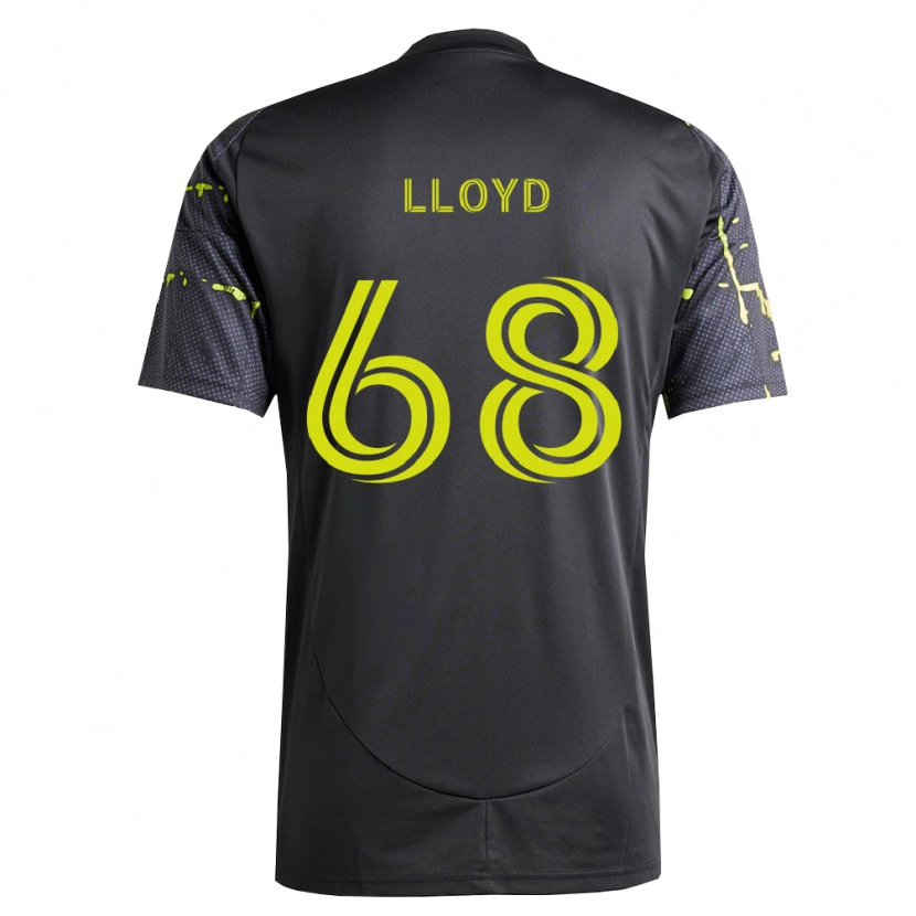 Danxen Mujer Camiseta Zach Lloyd #68 Amarillo Fluorescente Negro 2ª Equipación 2026/27 La Camisa