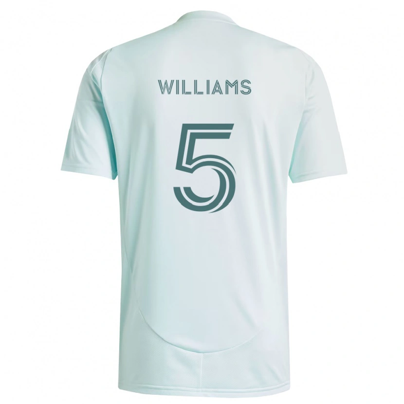 Danxen Mujer Camiseta Loïc Williams #5 Blanco Verde Claro 2ª Equipación 2026/27 La Camisa