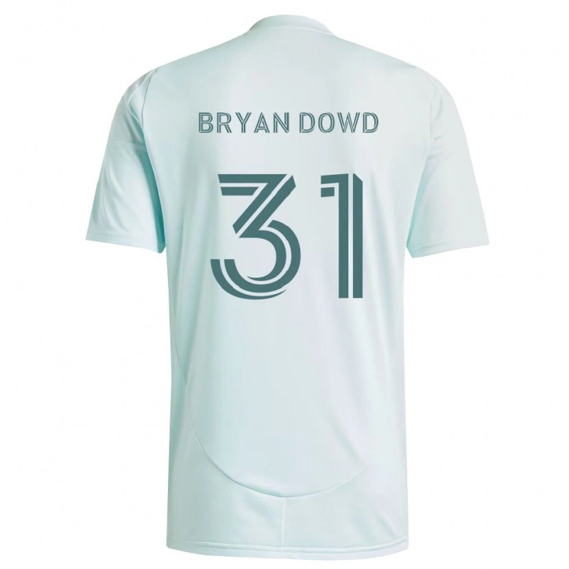 Danxen Mujer Camiseta Bryan Dowd #31 Blanco Verde Claro 2ª Equipación 2026/27 La Camisa