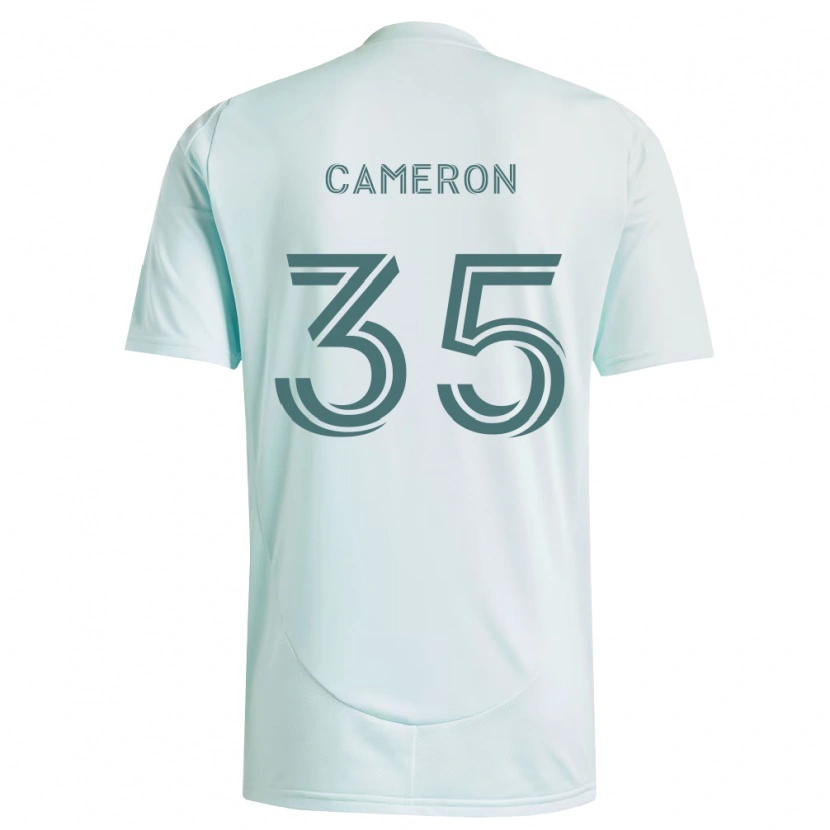 Danxen Mujer Camiseta James Cameron #35 Blanco Verde Claro 2ª Equipación 2026/27 La Camisa