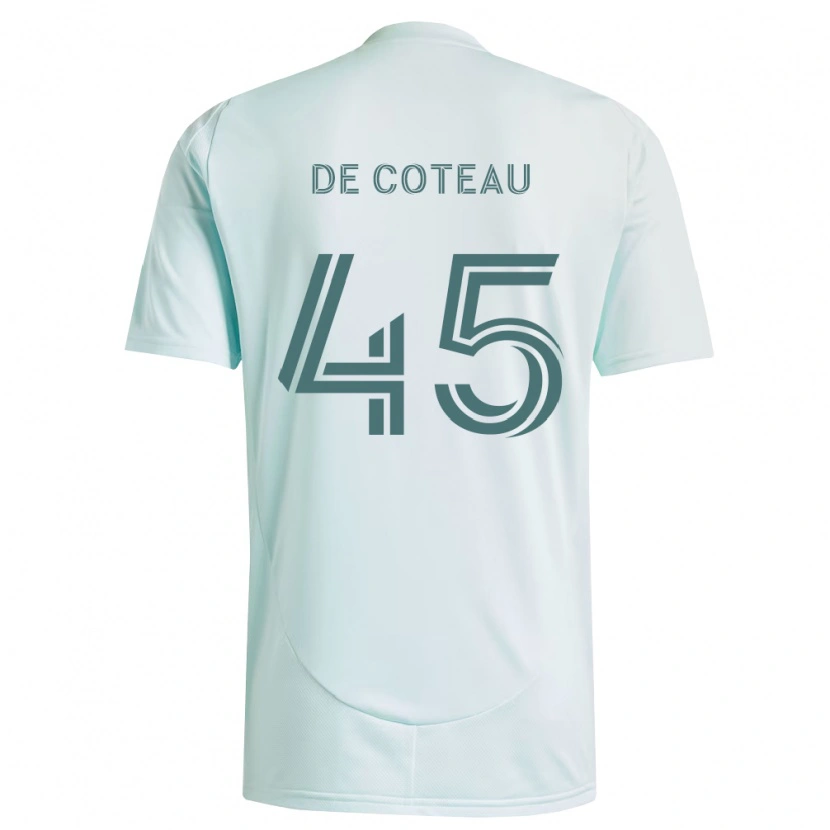 Danxen Mujer Camiseta Jabari De Coteau #45 Blanco Verde Claro 2ª Equipación 2026/27 La Camisa