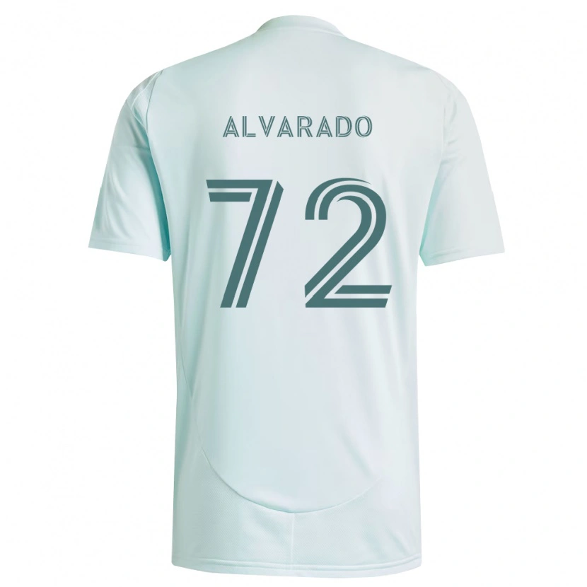 Danxen Mujer Camiseta Miguel Alvarado #72 Blanco Verde Claro 2ª Equipación 2026/27 La Camisa