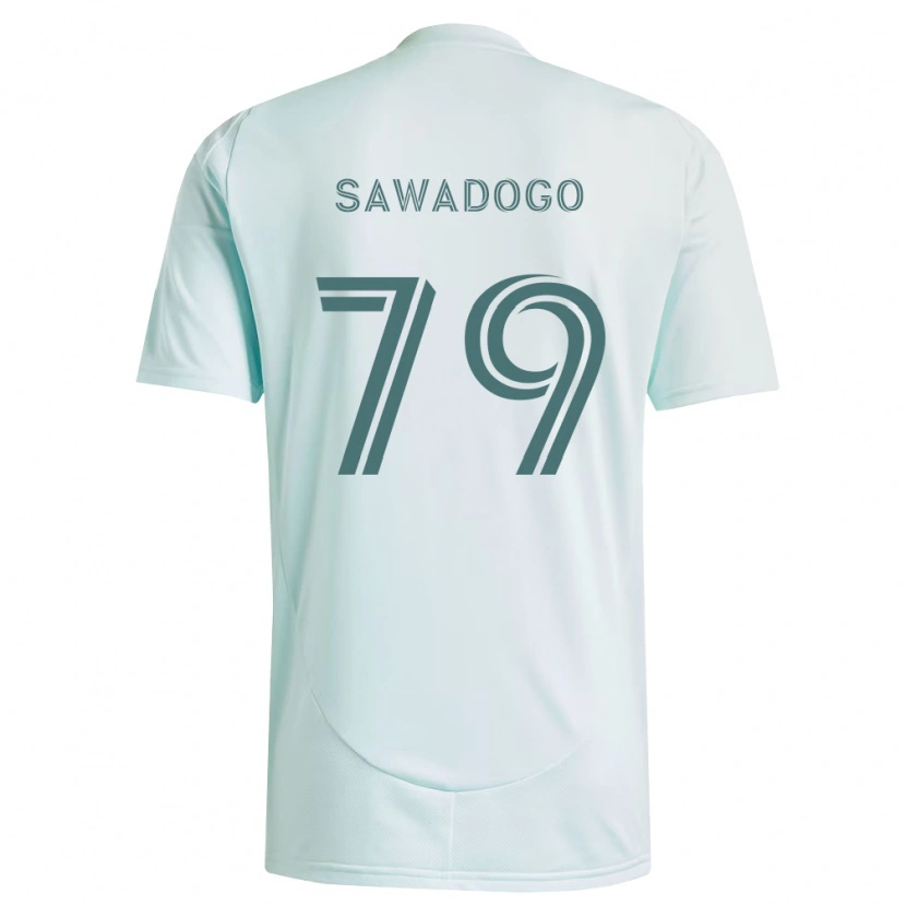 Danxen Mujer Camiseta Kamal Sawadogo #79 Blanco Verde Claro 2ª Equipación 2026/27 La Camisa