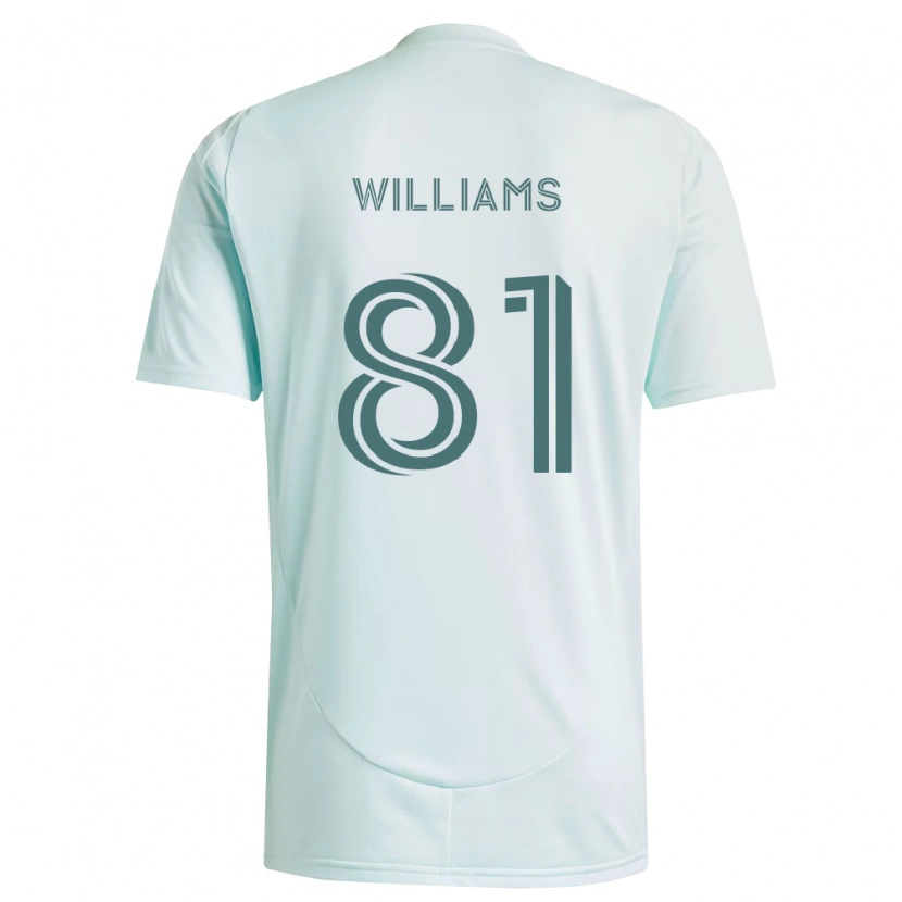 Danxen Mujer Camiseta Dash Williams #81 Blanco Verde Claro 2ª Equipación 2026/27 La Camisa