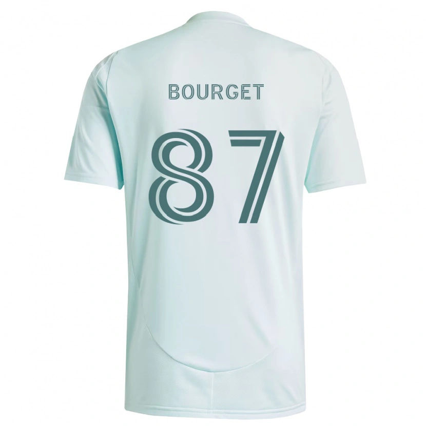 Danxen Mujer Camiseta Sebastian Bourget #87 Blanco Verde Claro 2ª Equipación 2026/27 La Camisa