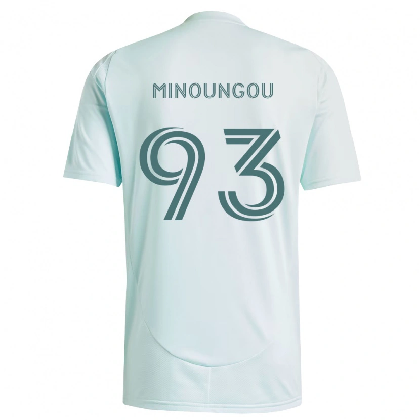 Danxen Mujer Camiseta Georgi Minoungou #93 Blanco Verde Claro 2ª Equipación 2026/27 La Camisa
