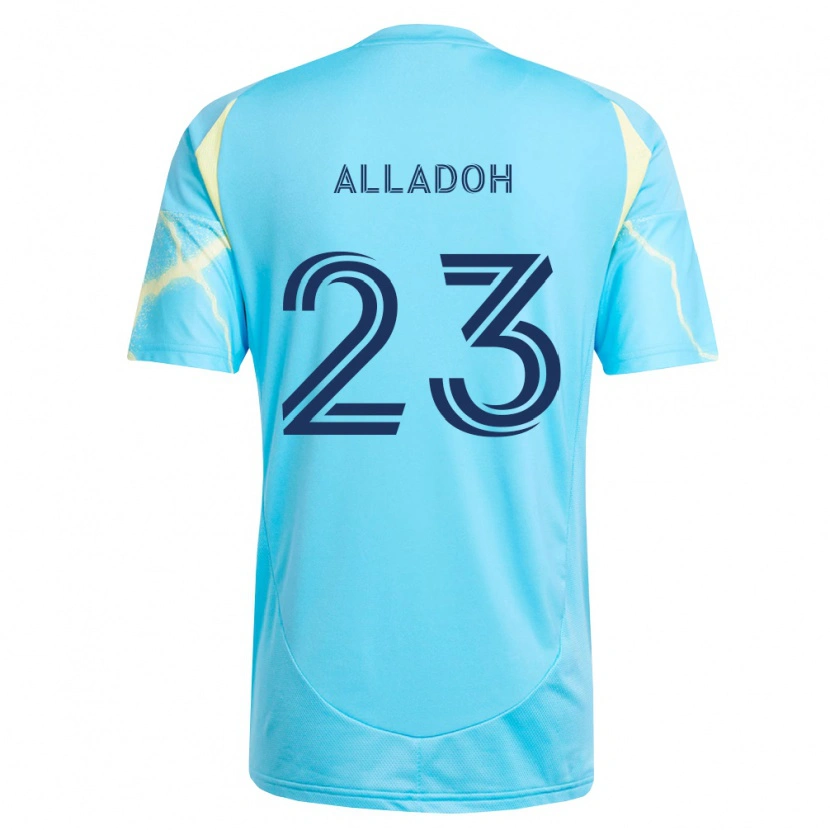Danxen Mujer Camiseta Ezekiel Alladoh #23 Azul Claro Negro Amarillo Claro 2ª Equipación 2026/27 La Camisa