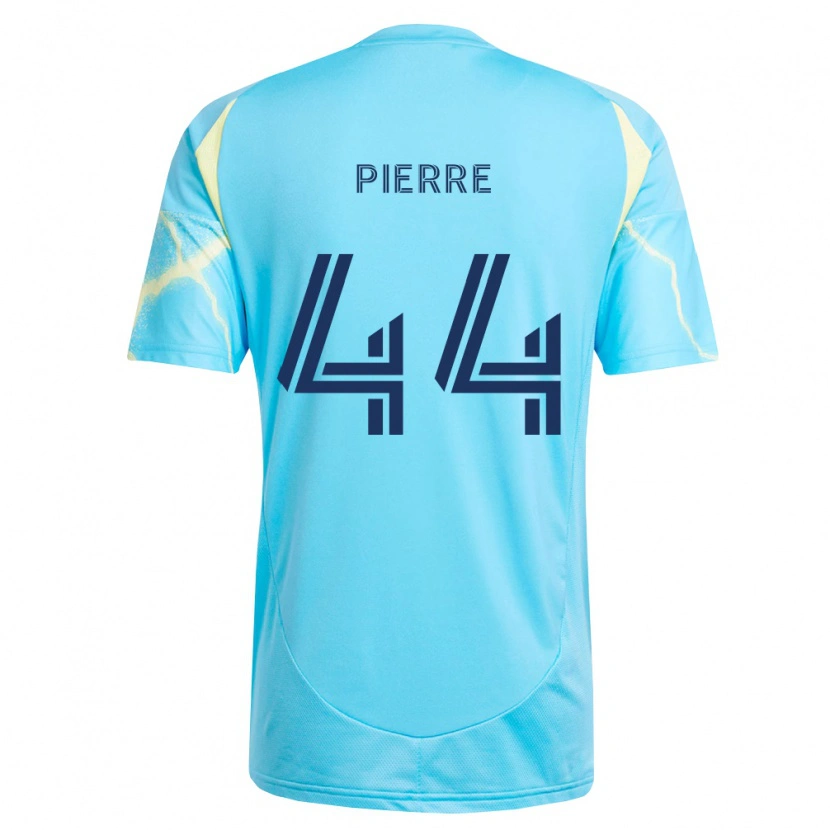 Danxen Mujer Camiseta Neil Pierre #44 Azul Claro Negro Amarillo Claro 2ª Equipación 2026/27 La Camisa