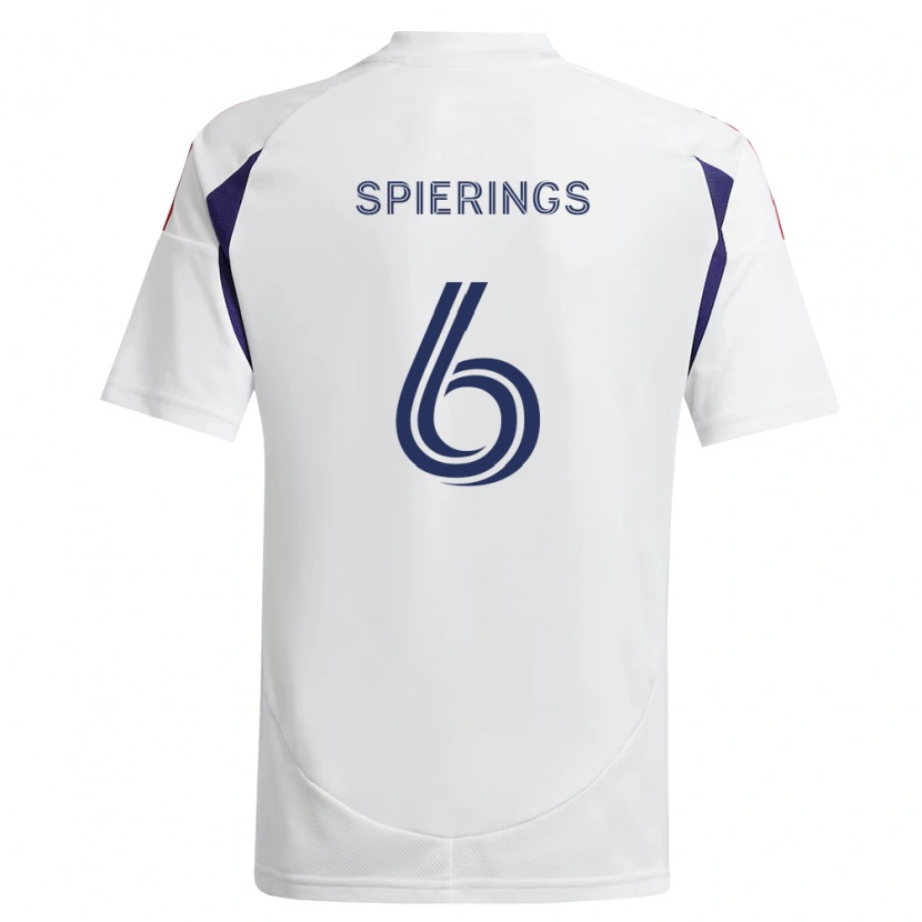 Danxen Mujer Camiseta Stijn Spierings #6 Azul Real Rojo Marrón 2ª Equipación 2026/27 La Camisa