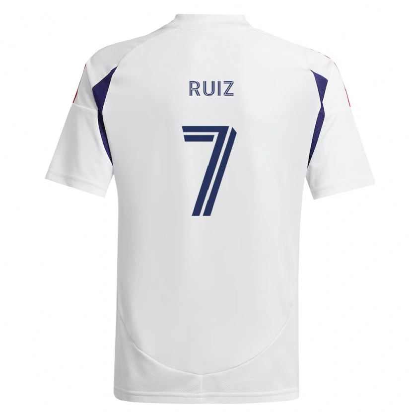 Danxen Mujer Camiseta Pablo Ruiz #7 Azul Real Rojo Marrón 2ª Equipación 2026/27 La Camisa
