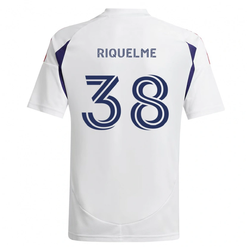 Danxen Mujer Camiseta Antonio Riquelme #38 Azul Real Rojo Marrón 2ª Equipación 2026/27 La Camisa