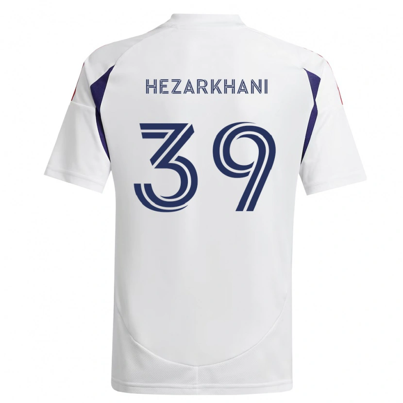 Danxen Mujer Camiseta Aiden Hezarkhani #39 Azul Real Rojo Marrón 2ª Equipación 2026/27 La Camisa