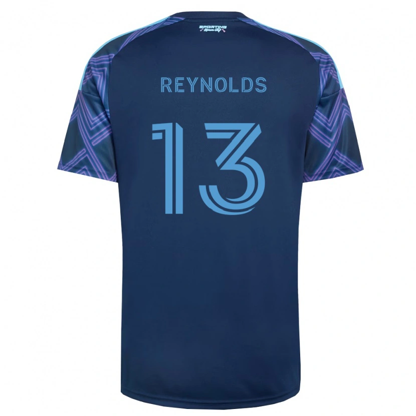 Danxen Mujer Camiseta Justin Reynolds #13 Azul Real Morado 2ª Equipación 2026/27 La Camisa