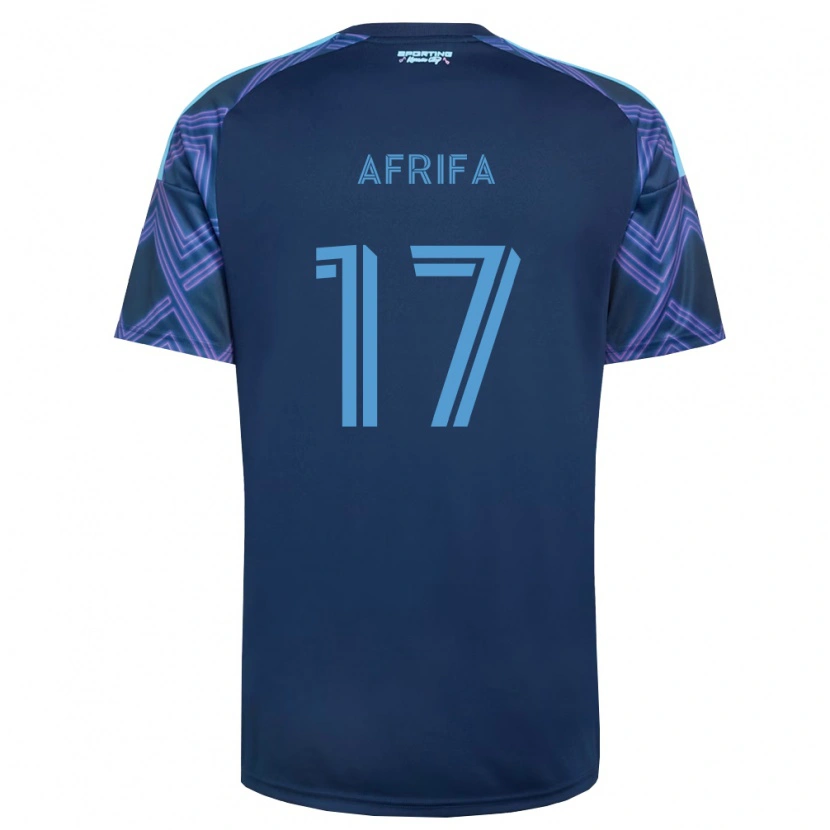Danxen Mujer Camiseta Stephen Afrifa #17 Azul Real Morado 2ª Equipación 2026/27 La Camisa