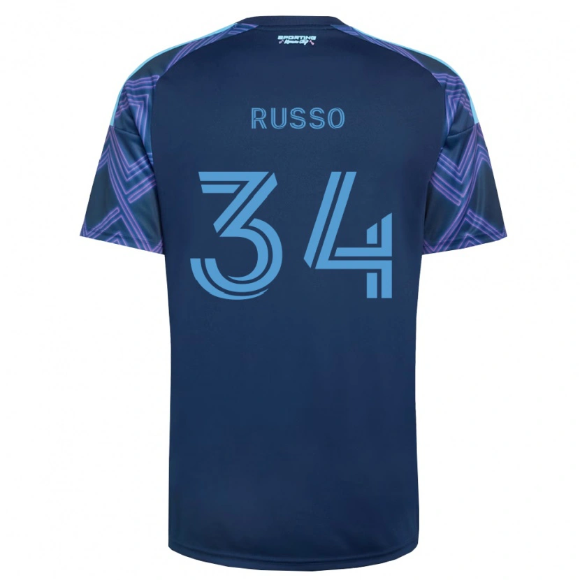 Danxen Mujer Camiseta Daniel Russo #34 Azul Real Morado 2ª Equipación 2026/27 La Camisa