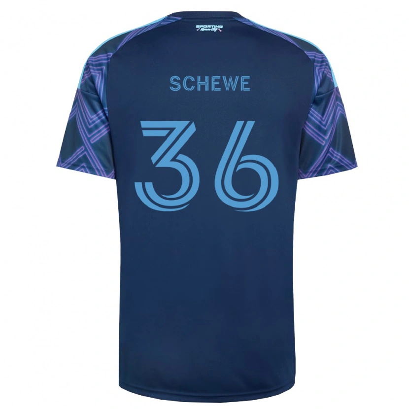 Danxen Mujer Camiseta Ryan Schewe #36 Azul Real Morado 2ª Equipación 2026/27 La Camisa