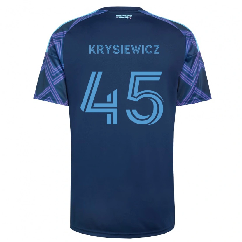 Danxen Mujer Camiseta Brady Krysiewicz #45 Azul Real Morado 2ª Equipación 2026/27 La Camisa
