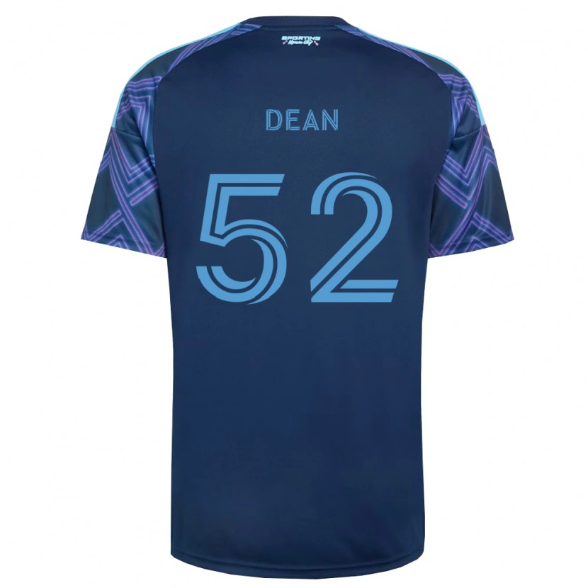 Danxen Mujer Camiseta Finn Dean #52 Azul Real Morado 2ª Equipación 2026/27 La Camisa