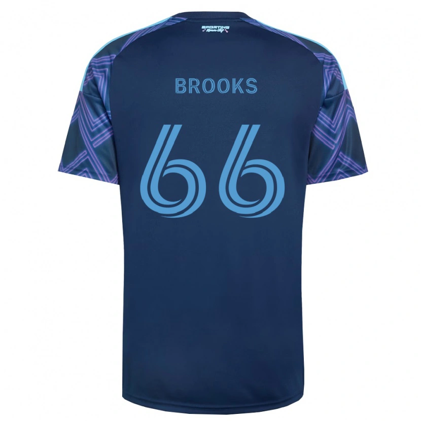 Danxen Mujer Camiseta Edson Brooks #66 Azul Real Morado 2ª Equipación 2026/27 La Camisa