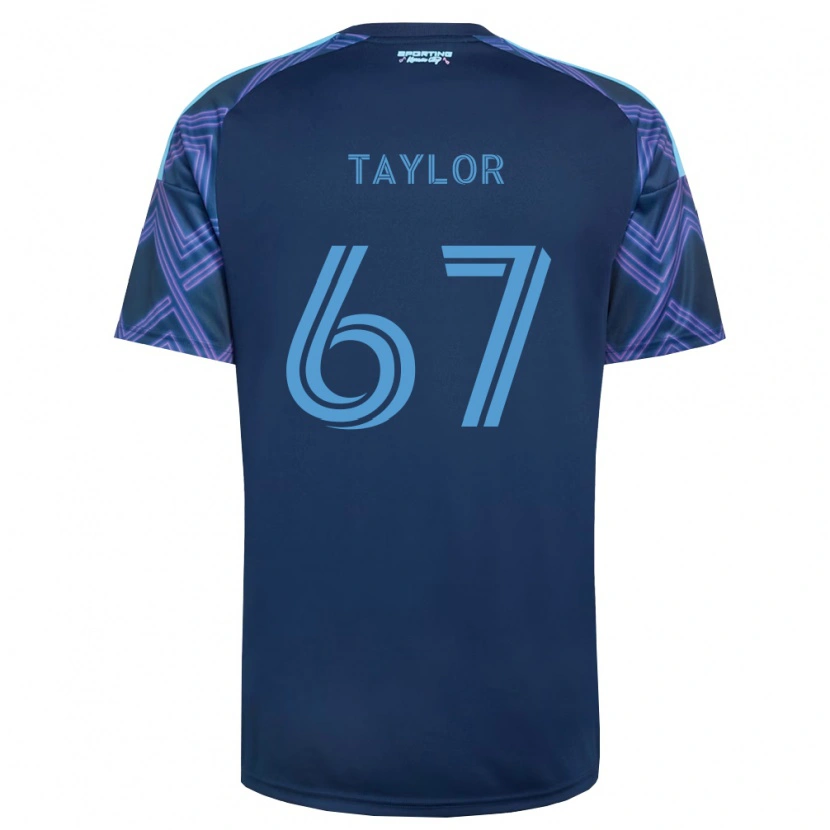 Danxen Mujer Camiseta Kael Taylor #67 Azul Real Morado 2ª Equipación 2026/27 La Camisa