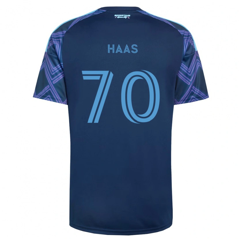 Danxen Mujer Camiseta Ty Haas #70 Azul Real Morado 2ª Equipación 2026/27 La Camisa