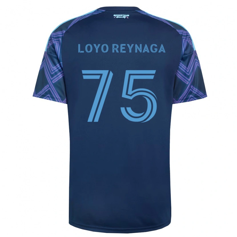 Danxen Mujer Camiseta Zamir Loyo Reynaga #75 Azul Real Morado 2ª Equipación 2026/27 La Camisa