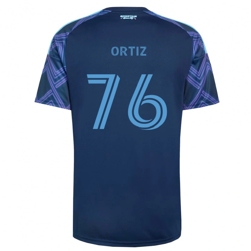 Danxen Mujer Camiseta Johann Ortiz #76 Azul Real Morado 2ª Equipación 2026/27 La Camisa