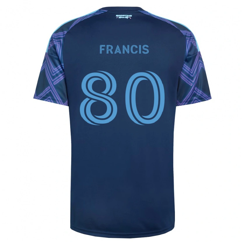 Danxen Mujer Camiseta Makhi Francis #80 Azul Real Morado 2ª Equipación 2026/27 La Camisa