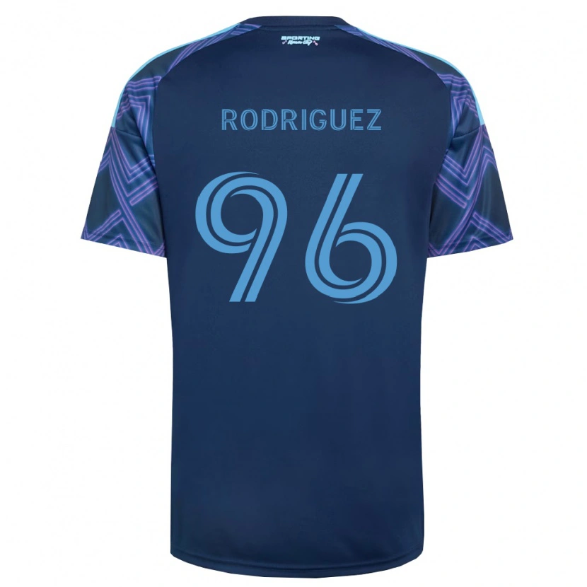 Danxen Mujer Camiseta Missael Rodríguez #96 Azul Real Morado 2ª Equipación 2026/27 La Camisa