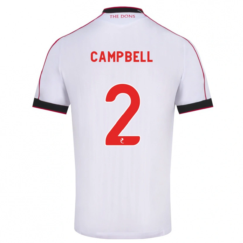 Danxen Mujer Camiseta Loren Campbell #2 Negro Rojo Blanco 2ª Equipación 2026/27 La Camisa