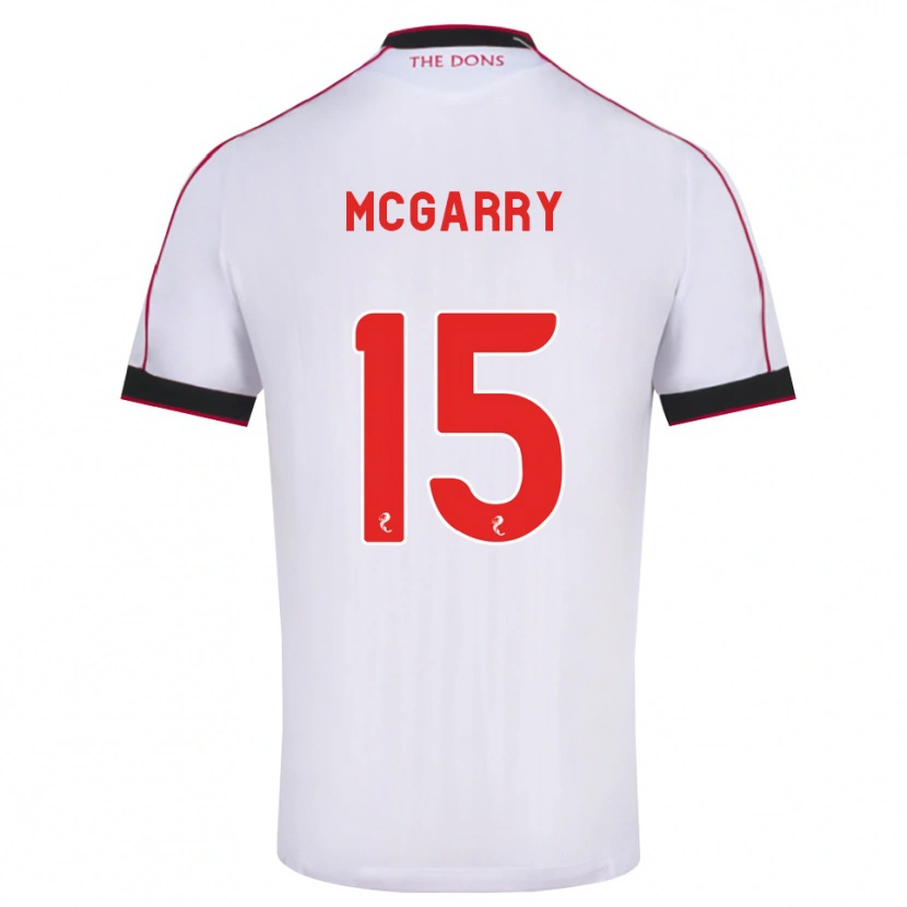 Danxen Mujer Camiseta James Mcgarry #15 Negro Rojo Blanco 2ª Equipación 2026/27 La Camisa